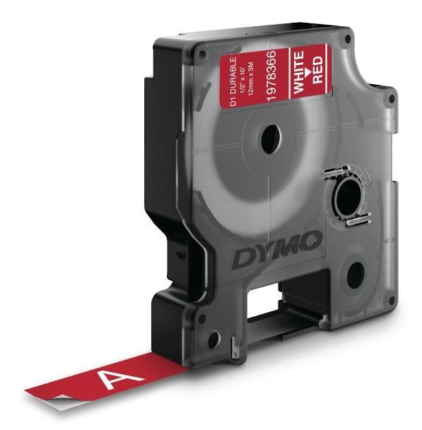 DYMO - Merkintäteippi Rhino - Rhino 12 mm vinyl w / red