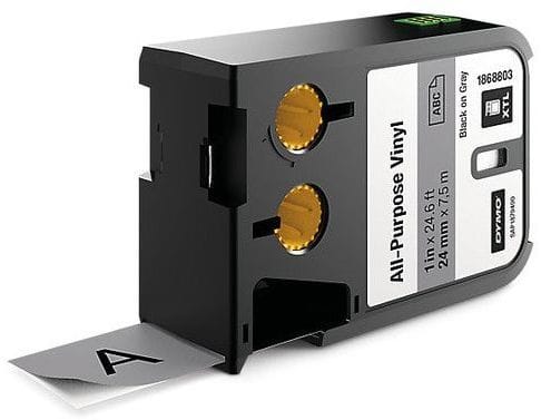 DYMO - Merkintätarra DYMO XTL - XTL 24MM BK/GY VINYL CONT TAPE