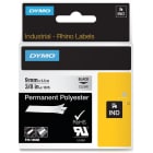DYMO - Merkintätarra Rhino - Rhino 9 mm perm poly b/clear