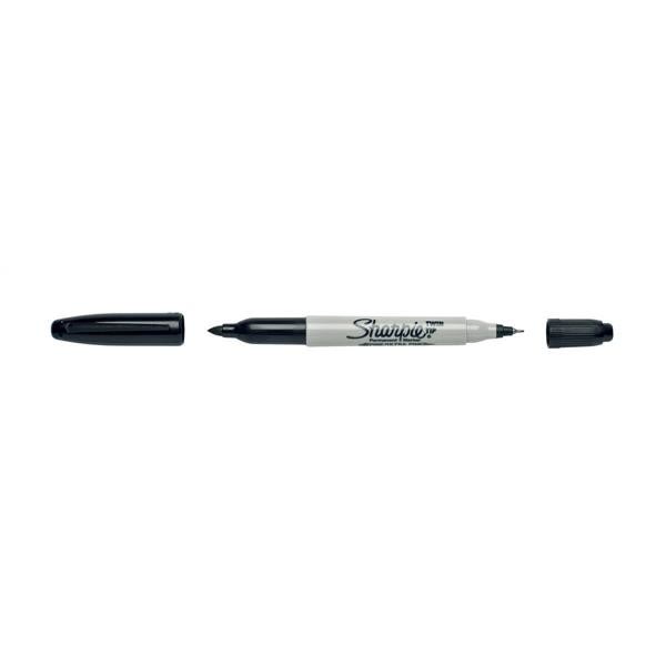 SHARPIE - Merkintätyökalu - Sharpie TwinTip 0.5/1.0 Musta