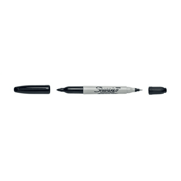 SHARPIE - Merkintätyökalu - Sharpie TwinTip 0.5/1.0 Musta