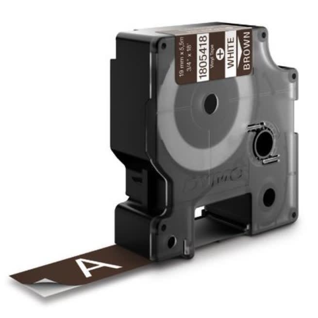 DYMO - Merkintätarra Rhino - Rhino 19 mm vinyl w /brown
