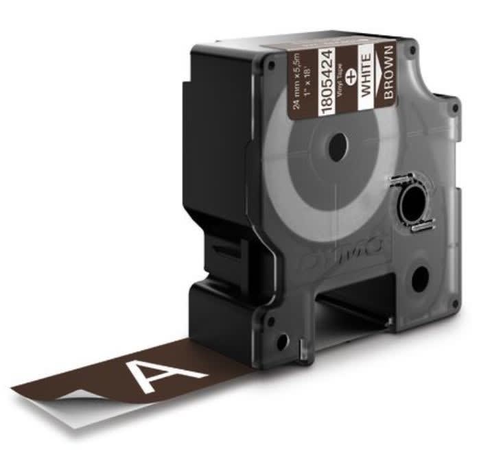 DYMO - Merkintätarra Rhino - Rhino 24mm vinyl w/brown