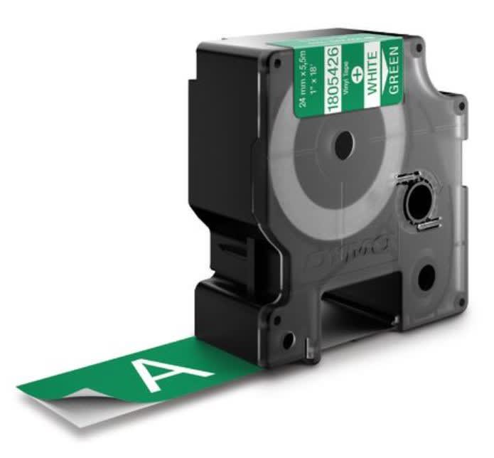 DYMO - Merkintätarra Rhino - Rhino 24 mm vinyl w / green