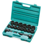 OZAT - Hylsysarja - Ozat 1/2" 16-osaa, 10-27mm