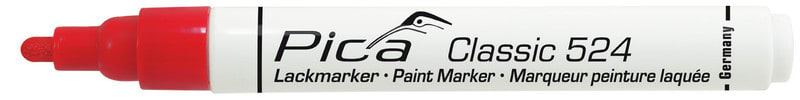 PICA - Maalikynä PICA 524 - P52440 PUNAINEN 2-4MM