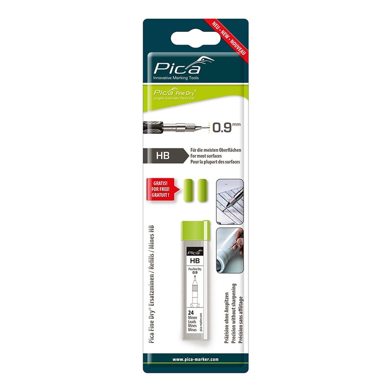 PICA - Merkintäkynä - Pica FineDry varalyijypaketti HB
