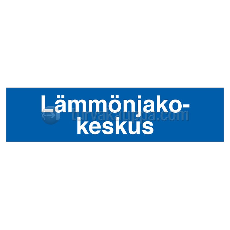 SUOMEN TURVAKAUPPA - Merkintätarra - Lämmönjakokeskus 400x100 TA