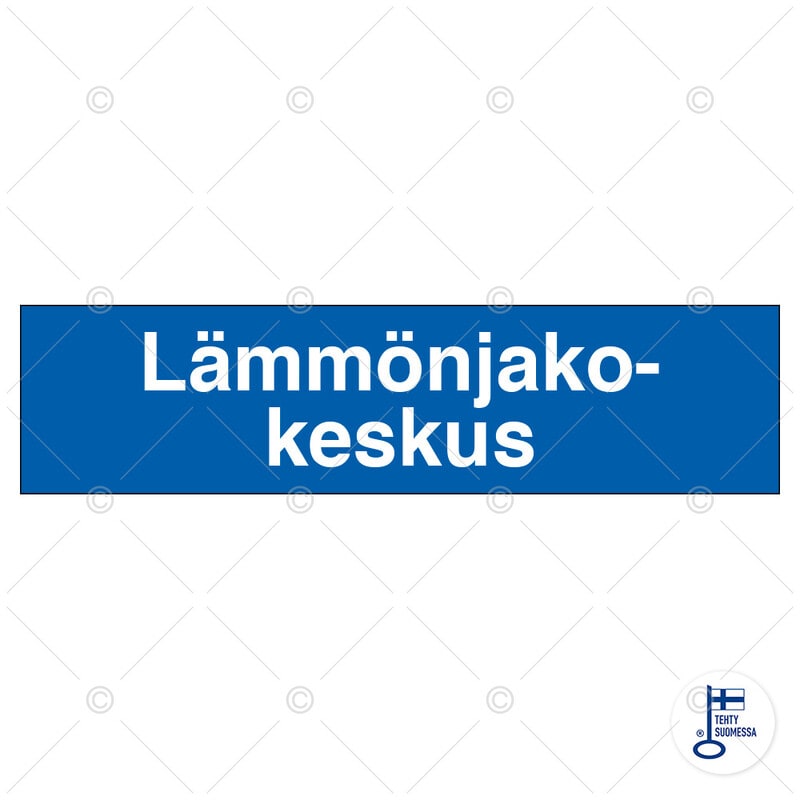 SUOMEN TURVAKAUPPA - Merkintätarra - Lämmönjakokeskus 400x100 TA