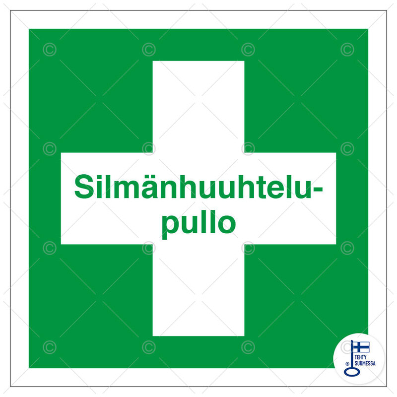 SUOMEN TURVAKAUPPA - Merkintätarra - Kilpi Silmänh.pullo 200x200TA