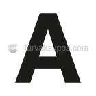 SUOMEN TURVAKAUPPA - Merkintätarra - Irtokirjain A Tarra 100mm