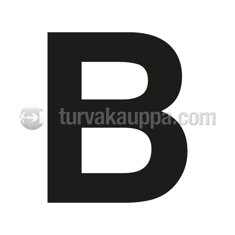 SUOMEN TURVAKAUPPA - Merkintätarra - Irtokirjain B Tarra 100mm