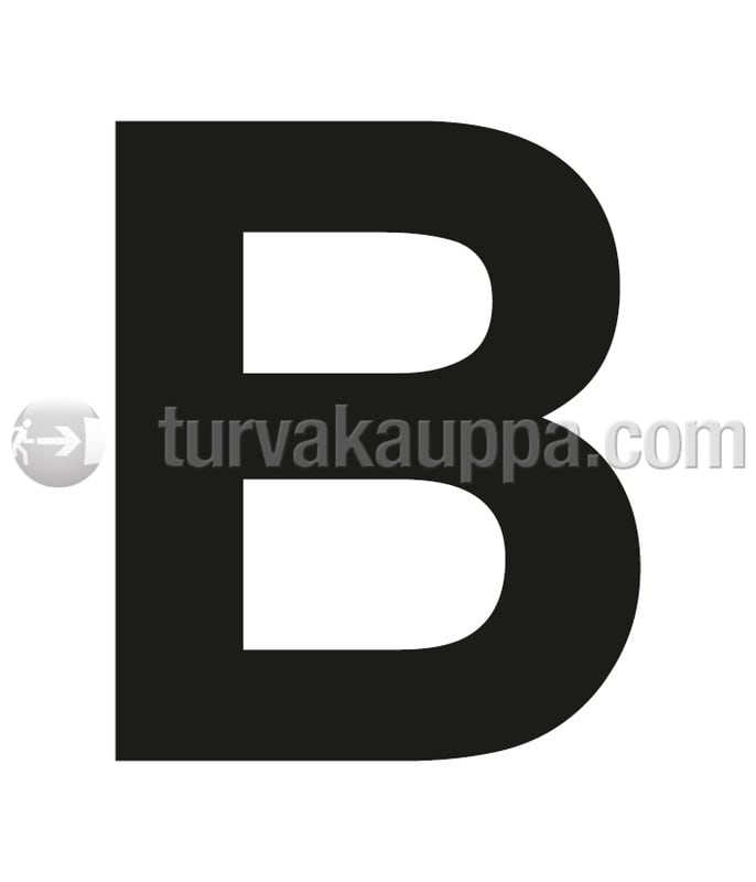 SUOMEN TURVAKAUPPA - Merkintätarra - Irtokirjain B Tarra 100mm