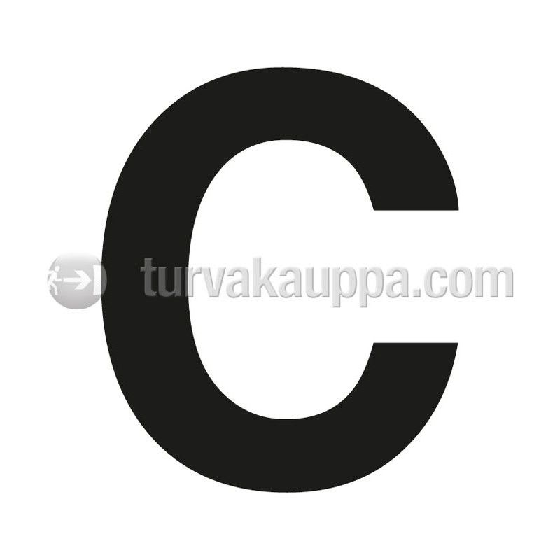 SUOMEN TURVAKAUPPA - Merkintätarra - Irtokirjain C Tarra 100mm