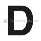SUOMEN TURVAKAUPPA - Merkintätarra - Irtokirjain D Tarra 100mm
