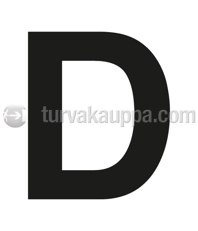 SUOMEN TURVAKAUPPA - Merkintätarra - Irtokirjain D Tarra 100mm