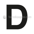 SUOMEN TURVAKAUPPA - Merkintätarra - Irtokirjain D Tarra 100mm