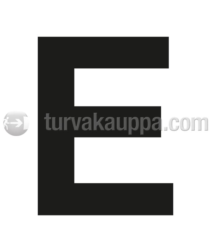 SUOMEN TURVAKAUPPA - Merkintätarra - Irtokirjain E Tarra 100mm