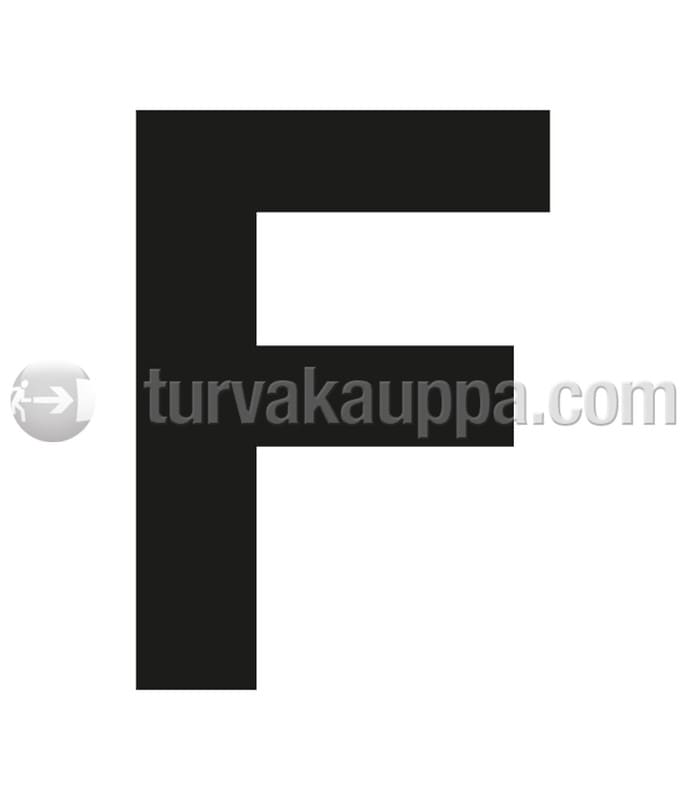 SUOMEN TURVAKAUPPA - Merkintätarra - Irtokirjain F Tarra 100mm