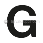 SUOMEN TURVAKAUPPA - Merkintätarra - Irtokirjain G Tarra 100mm