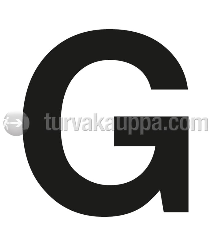 SUOMEN TURVAKAUPPA - Merkintätarra - Irtokirjain G Tarra 100mm