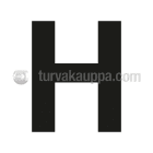 SUOMEN TURVAKAUPPA - Merkintätarra - Irtokirjain H Tarra 100mm