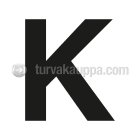 SUOMEN TURVAKAUPPA - Merkintätarra - Irtokirjain K Tarra 100mm