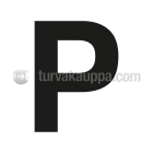 SUOMEN TURVAKAUPPA - Merkintätarra - Irtokirjain P Tarra 100mm