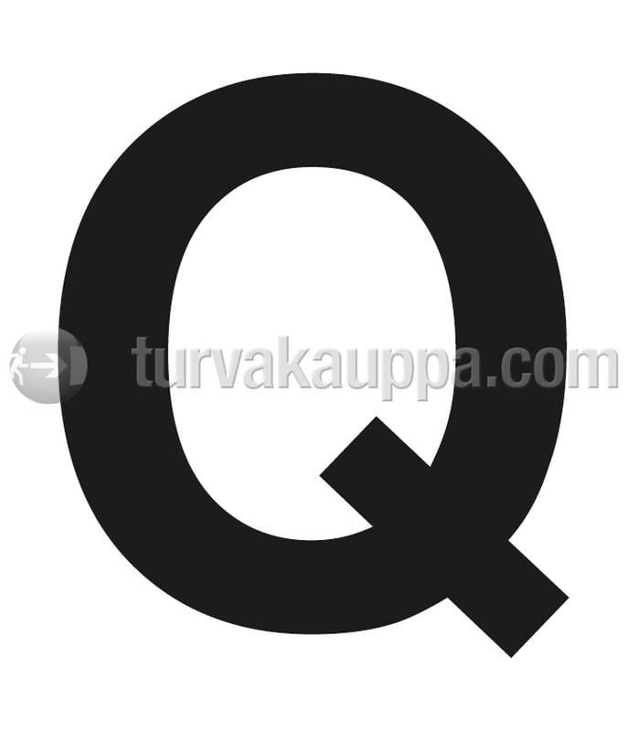SUOMEN TURVAKAUPPA - Merkintätarra - Irtokirjain Q Tarra 100mm
