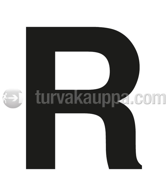 SUOMEN TURVAKAUPPA - Merkintätarra - Irtokirjain R Tarra 100mm