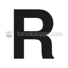 SUOMEN TURVAKAUPPA - Merkintätarra - Irtokirjain R Tarra 100mm