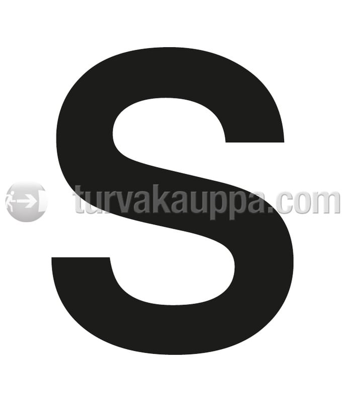 SUOMEN TURVAKAUPPA - Merkintätarra - Irtokirjain S Tarra 100mm