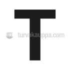 SUOMEN TURVAKAUPPA - Merkintätarra - Irtokirjain T Tarra 100mm