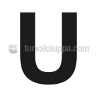SUOMEN TURVAKAUPPA - Merkintätarra - Irtokirjain U Tarra 100mm
