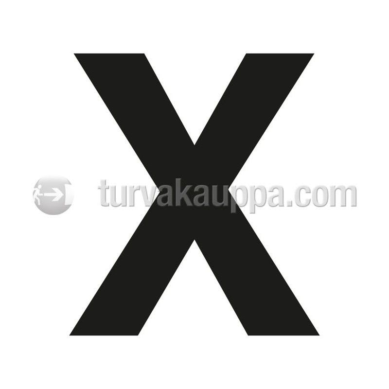 SUOMEN TURVAKAUPPA - Merkintätarra - Irtokirjain X Tarra 100mm