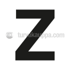 SUOMEN TURVAKAUPPA - Merkintätarra - Irtokirjain Z Tarra 100mm