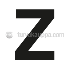 SUOMEN TURVAKAUPPA - Merkintätarra - Irtokirjain Z Tarra 100mm