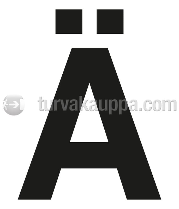 SUOMEN TURVAKAUPPA - Merkintätarra - Irtokirjain Ä Tarra 100mm