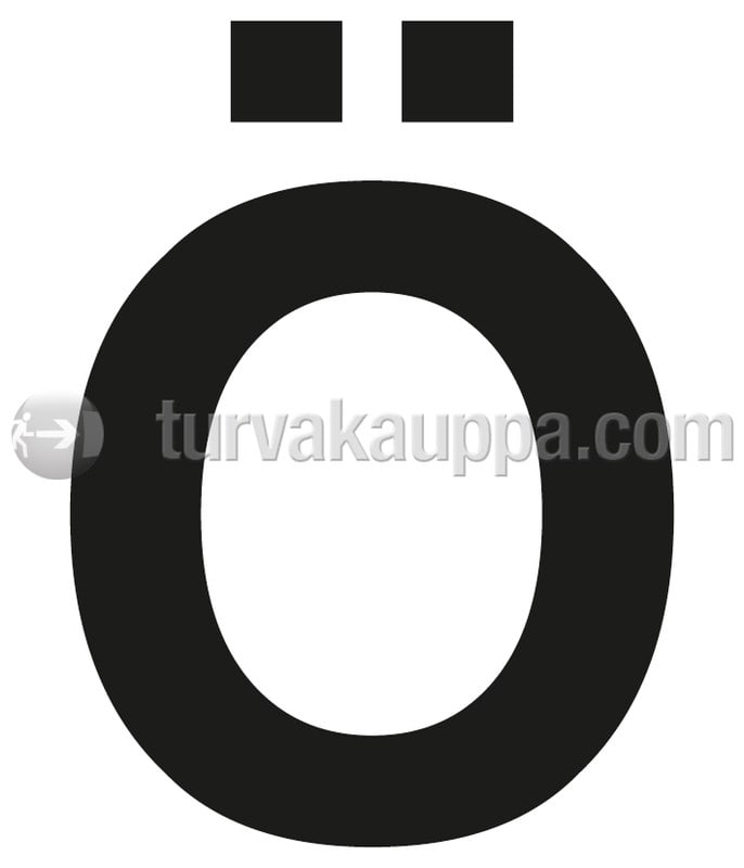 SUOMEN TURVAKAUPPA - Merkintätarra - Irtokirjain Ö Tarra 100mm