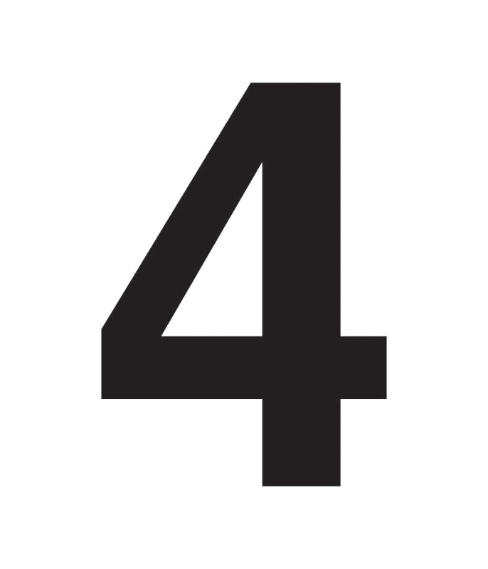 SUOMEN TURVAKAUPPA - Merkintätarra - Irtonumero 4 Tarra 100mm