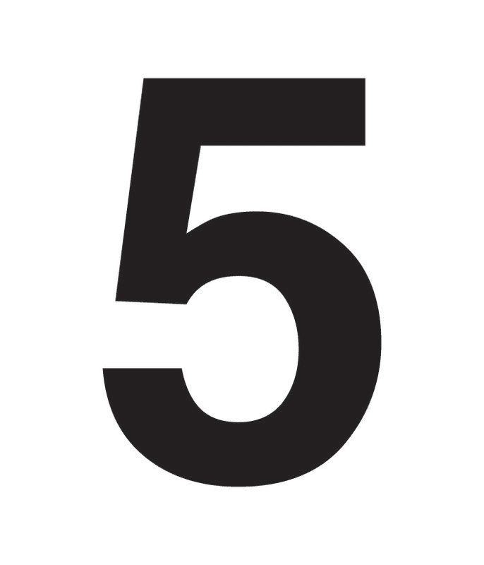 SUOMEN TURVAKAUPPA - Merkintätarra - Irtonumero 5 Tarra 100mm