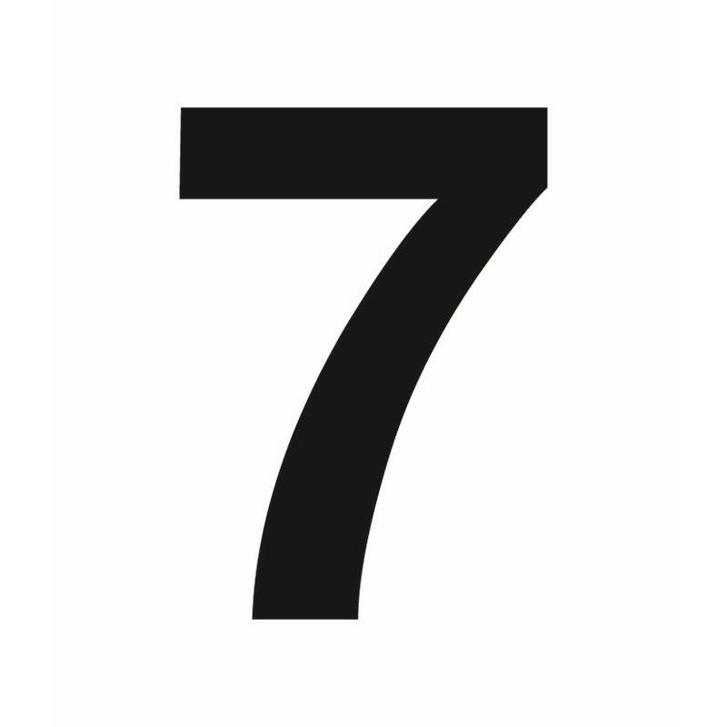 SUOMEN TURVAKAUPPA - Merkintätarra - Irtonumero 7 Tarra 100mm