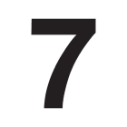 SUOMEN TURVAKAUPPA - Merkintätarra - Irtonumero 7 Tarra 100mm