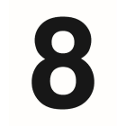 SUOMEN TURVAKAUPPA - Merkintätarra - Irtonumero 8 Tarra 100mm