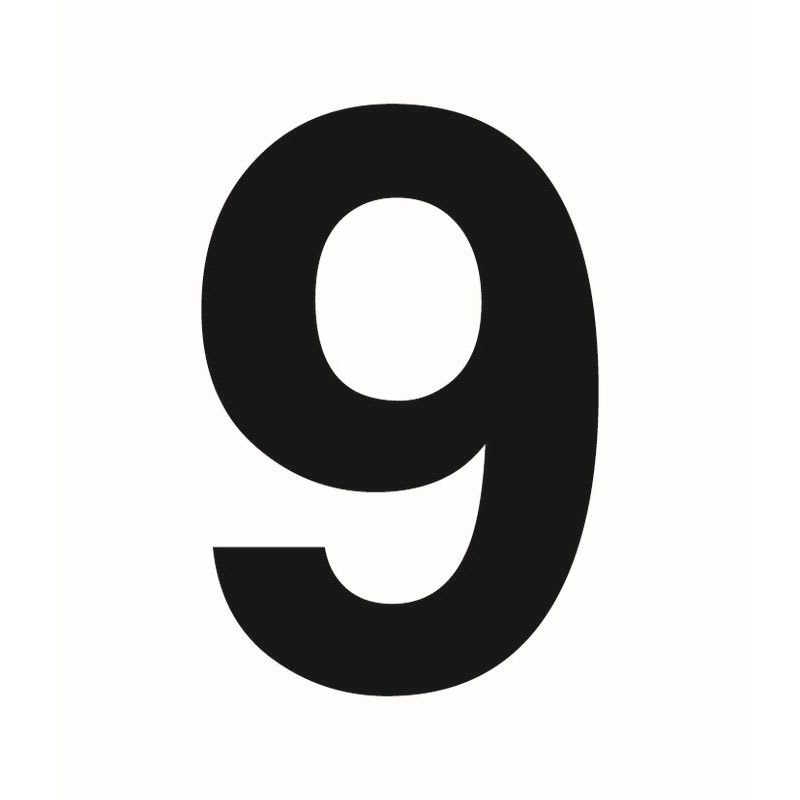 SUOMEN TURVAKAUPPA - Merkintätarra - Irtonumero 9 Tarra 100mm