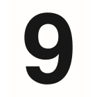 SUOMEN TURVAKAUPPA - Merkintätarra - Irtonumero 9 Tarra 100mm