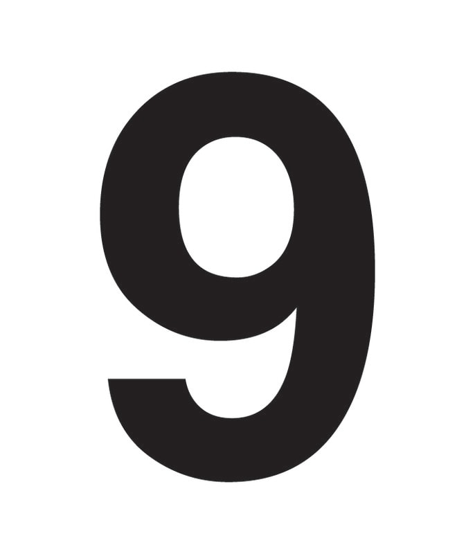 SUOMEN TURVAKAUPPA - Merkintätarra - Irtonumero 9 Tarra 100mm