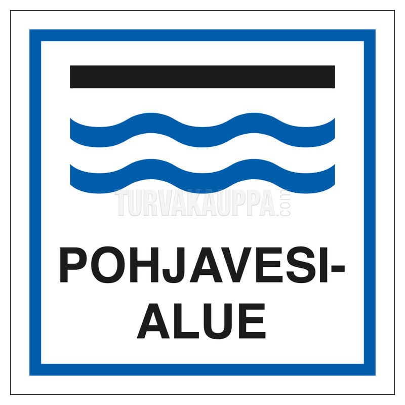 SUOMEN TURVAKAUPPA - Merkintätarra 120x120TA - Pohjavesialue