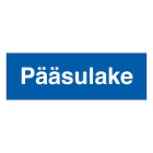 SUOMEN TURVAKAUPPA - Merkintätarra 100x40TA - Pääsulake