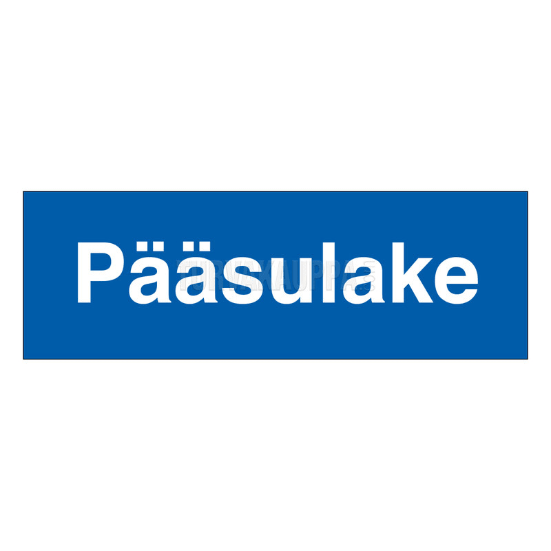 SUOMEN TURVAKAUPPA - Merkintätarra 100x40TA - Pääsulake